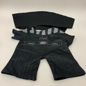 Build A Bear Workshop BABW Star Wars Darth Vader Costume Outfit Black